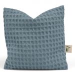 Heating pad with rape seed filling 13.5 x 13.5 cm - Waffle pique - Petrol