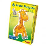 6 primi puzzle zoo con figura di gioco - 20 pezzi