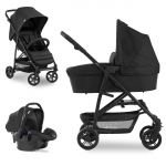 3in1 Kinderwagen-Set Rapid 4 Trioset (bis 25 kg) inkl. Babyschale Comfort Fix - Black