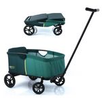 Eco Mobil Light handcart with seat for one child - Green