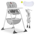 High chair Sit N Fold (with eating board, foldable) - Disney - Mickey Mouse Grey