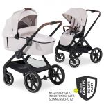 Combi stroller Walk N Care Set incl. baby bath, sport seat, leg cover and XXL accessories package - Beige