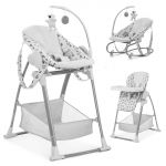 Sitn Relax 3in1 - high chair from birth, baby lounger and rocker - Nordic Grey