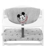 Seat Cushion / Highchair Pad for Alpha Highchair Highchair Pad Deluxe - Disney - Mickey Mouse Grey