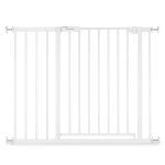 Door safety gate / stair gate Open N Stop 2 (75-80 cm) incl. 21 cm extension - White - White