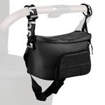 Universal stroller organizer and bum bag - Pushchair Hip Bag - Black