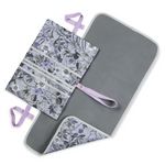 Diaper bag with changing mat - Change N Walk - Floral Grey