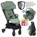 2in1 travel buggy set Pact only 6 kg - incl. infant car seat i-Snug 2, carrycot, adapter, raincover & insect screen - Laurel