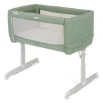 3in1 co-sleeper, travel cot and bassinet Roomie Go usable from birth -9 kg incl. mattress, carrycot & harness system - Laurel