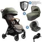 4in1 baby carriage set Parcel up to 22 kg load capacity with reclining function, i-Level-Recline infant car seat, Ramble XL carrycot, adapter, Isofix base, transport bag & accessories package - Signature - Pine