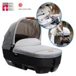Car carrycot Calmi R129 can be used in the car and on the Vinca, Aeria, Finiti baby carriages incl. rain cover - Signature - Carbon