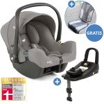 Babyschale i-Snug 2 i-Size ab Geburt-13 kg (40 cm-75 cm) inkl. i-Base Advance & GRATIS Autositz-Schutzunterlage - Pebble