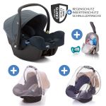 Babyschale i-Snug i-Size ab Geburt - 13 kg (40 cm - 75 cm) inkl. Sitzverkleinerer nur 3,25 kg & Zubehörpaket - Lagoon