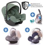 Babyschale i-Snug i-Size ab Geburt - 13 kg (40 cm - 75 cm) inkl. Sitzverkleinerer nur 3,25 kg & Zubehörpaket - Laurel