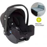 Babyschale i-Snug i-Size inkl. Autositz - Schutzunterlage - Coal