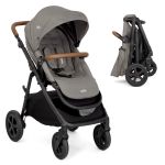 Buggy & pushchair Alore up to 22 kg load capacity with reclining position, convertible & height-adjustable sports seat, telescopic push bar incl. adapter & rain cover - Pebble