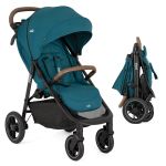 Buggy & pushchair Litetrax Pro up to 22 kg load capacity with slide storage compartment & rain cover - Peacock