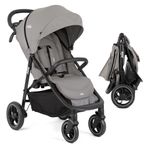 Buggy & pushchair Litetrax Pro up to 22 kg load capacity with slider storage compartment & rain cover - Pebble