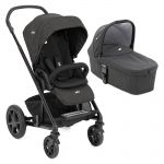 Chrome DLX Combi Stroller Set incl. Carrycot, Footcover, Adapter & Raincover - Pavement