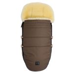 Love the Nature lambskin footmuff for baby carriages, buggies & bike trailers - Caribou