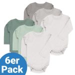 Body Long Sleeve 6 Pack - Sage Gray - Gr. 98