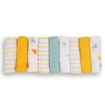 Gauze diapers / muslin cloths / burp cloths OEKO-TEX® 9 pack 70 x 70 cm - Yellow Green