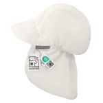 Peaked cap with neck protection UPF 80 - Offwhite - Sizes 50-51