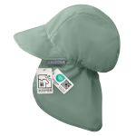Peaked cap with neck protection UPF 80 - Sage green - Sizes 50-51