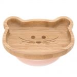Bambus-Teller aus Holz mit Saugfuß - Little Chums Mouse
