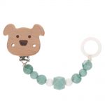 Schnullerkette aus Holz und Silikon - Little Chums Dog