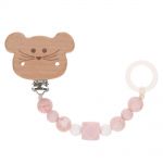 Pacifier chain made of wood and silicone - Little Chums Mouse