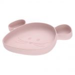 Silicone Eating Plate - Little Chums Mouse - Rose