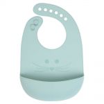 Silicone Bib - Little Chums Mouse - Blue