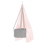 Cotton voile canopy for cradle Classic - Dusty Rose