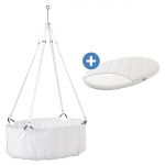 Cradle Classic incl. Mattress & Ceiling Hook - White