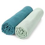 Gauze cloth / puck cloth 2-pack 120 x 120 cm - Patina Mint