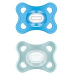 Schnuller 2er Pack Comfort - Silikon 0-6 M - Blau Mint