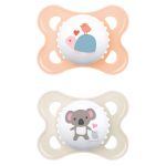 Schnuller 2er Pack Original - Silikon 0-6 M - Schildkröte & Koala