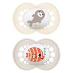 Pacifier 2-pack Original - Silicone 6-16 M - Beige