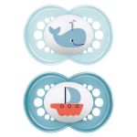 Pacifier 2-pack Original - Silicone 6-16 M - Blue