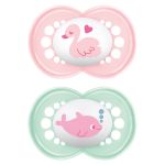 Pacifier 2-pack Original - Silicone 6-16 M - Pink