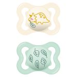 Pacifier 2-pack Supreme - Silicone 0-6 M - Beige