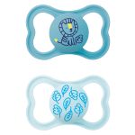 Pacifier 2-pack Supreme - Silicone 6-16 M - Blue