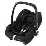 Babyschale CabrioFix i-Size ab Geburt - 12 Monate (40-75 cm) & Sitzverkleinerer, Sonnenverdeck - Essential Black