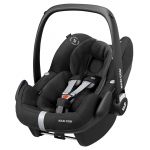 Pebble Pro i-Size infant carrier from birth - 12 months (45-75 cm) & seat reducer, sun canopy - Essential Black