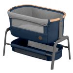 Iora foldable side bed, incl. mattress & travel bag - Essential Blue