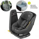 Reboarder-Kindersitz AxissFix i-Size 360° 4 Monate-4 Jahre (61-105cm) Isofix,Sitzschoner,Organizer - Authentic Graphite