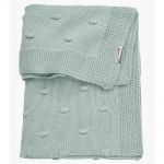 Cotton blanket 75 x 100 cm - Knots - Green