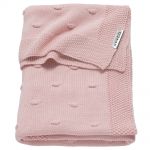 Cotton blanket 75 x 100 cm - Knots - Pink