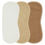 Spucktuch Frottee 3er Pack 52 x 20 cm - Basic - Offwhite, Sand & Toffee